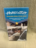 The Hopscotch VHS cover features Walter Matthau and Glenda Jackson in a romantic scene from the spy comedy about exposing the CIA, FBI, and KGB.
