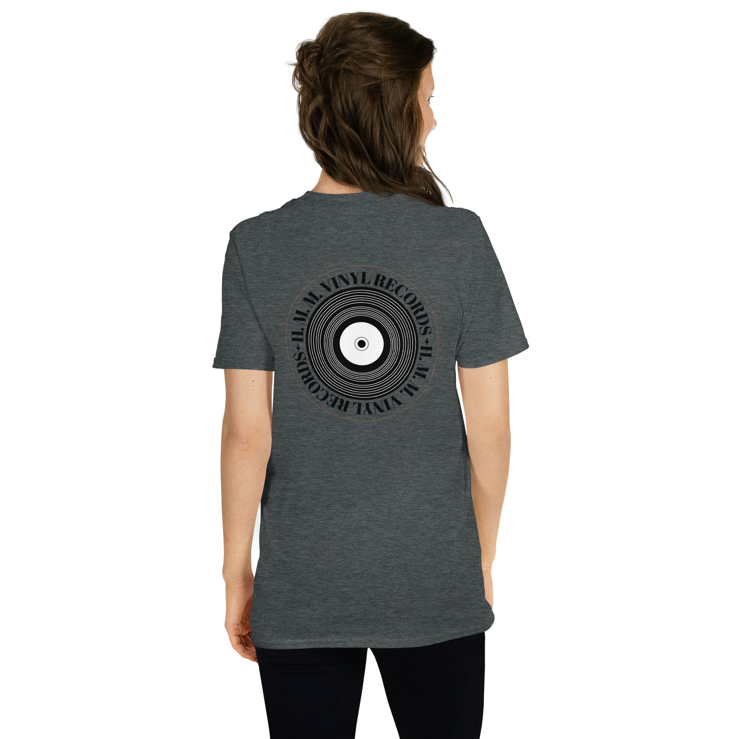 HMM Vinyl Records T-Shirt Front and Back Logo