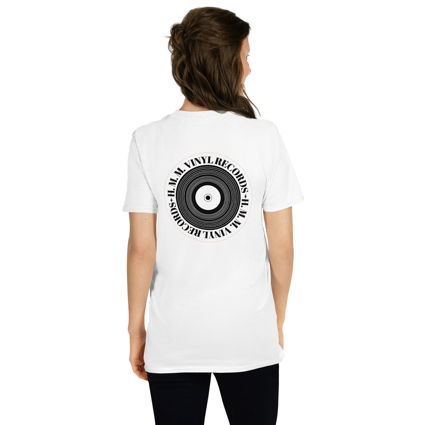 HMM Vinyl Records T-Shirt Front and Back Logo