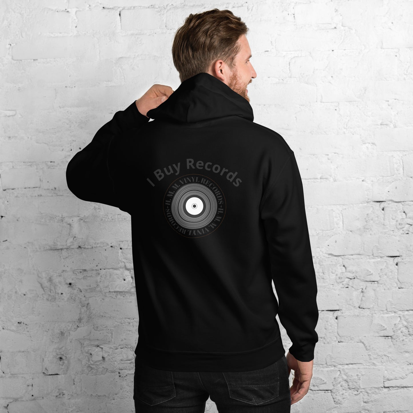 HMM Vinyl Records Hoodie - I Buy Records