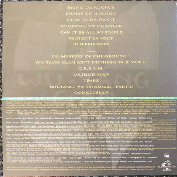 Wu-Tang Clan – Enter The Wu-Tang (36 Chambers)