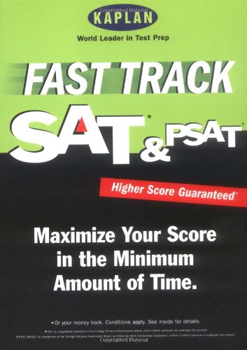 Kaplan Fast Track SAT & PSAT (PROCRASTINATOR'S GUIDE TO THE SAT & PSAT) Paperback – April 1, 2001