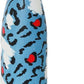 S'well Stainless Steel Water Bottle - 17 Fl Oz - Azure Leopard - Triple-Layered Vacuum-Insulated Containers Keeps Drinks Cold for 36 Hours and Hot for 18 - with No Condensation - BPA Free Water Bottle