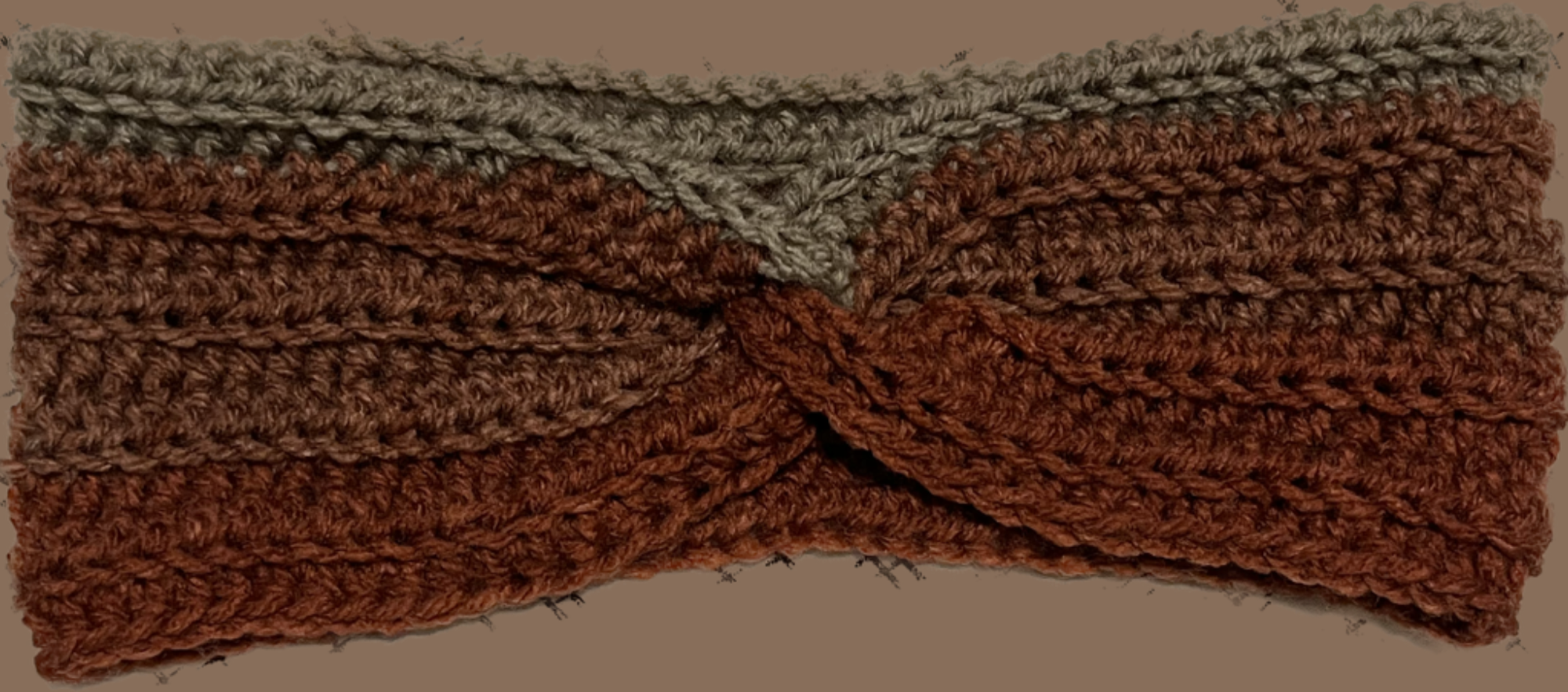 Ear Warmer / Crochet head warmer/Twisted Headband / Timberline Twist Headwarmer /  Headband