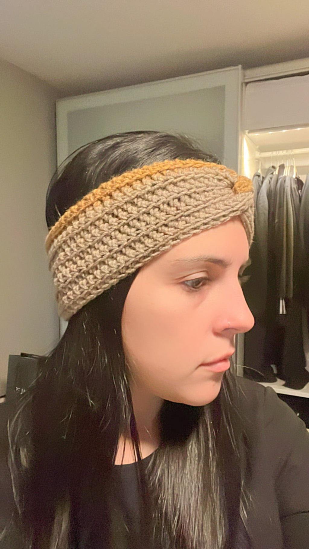 Ear Warmer / Crochet head warmer/Twisted Headband / Timberline Twist Headwarmer /  Headband