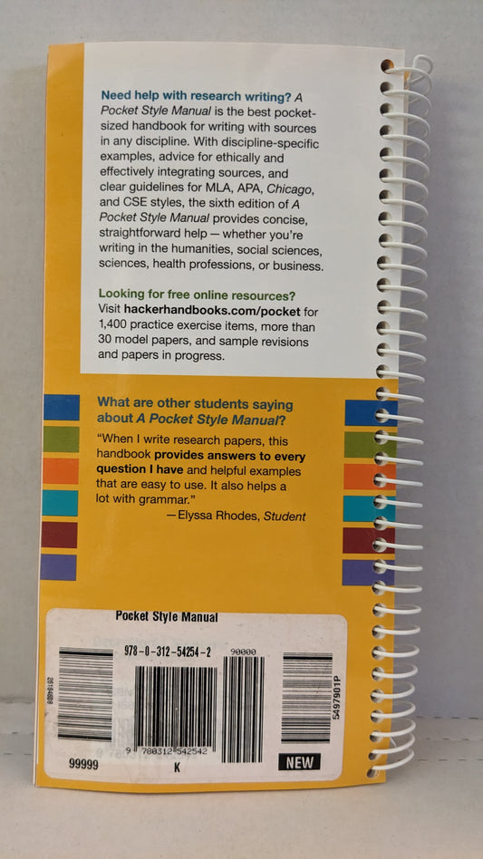 Pocket Style Manual Spiral-bound – January 1, 2012