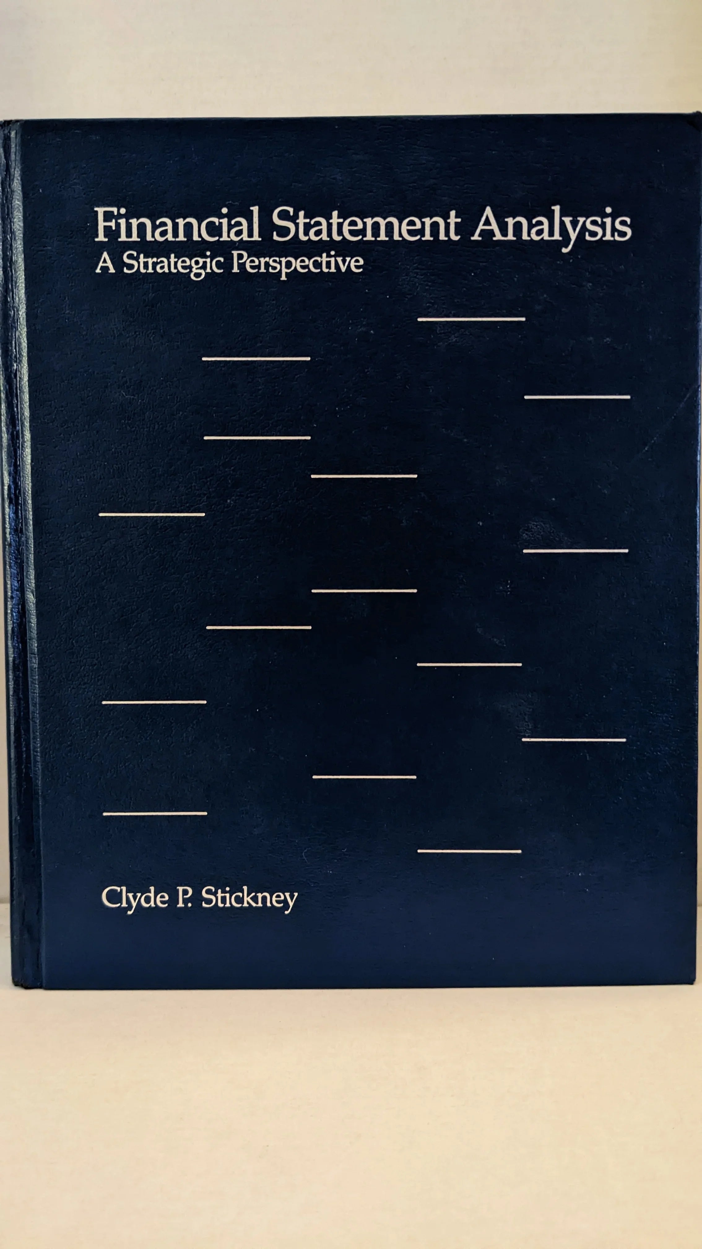 Financial Statement Analysis Hardcover  Condition USED