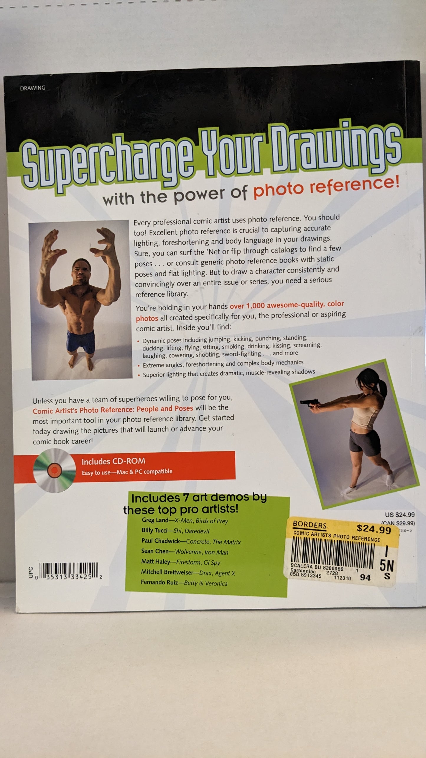 Comic Artist's Photo Reference - People & Poses: Book/CD Set with 1000+ Color Images Paperback – May 24, 2006