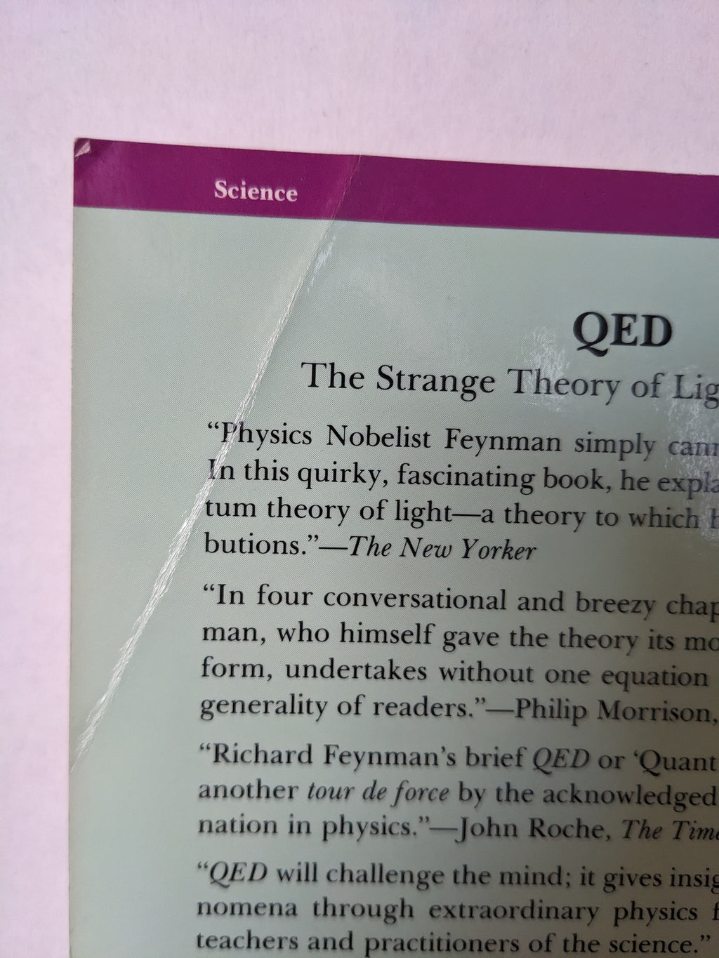 QED: The Strange Theory of Light and Matter Later Printing Edition